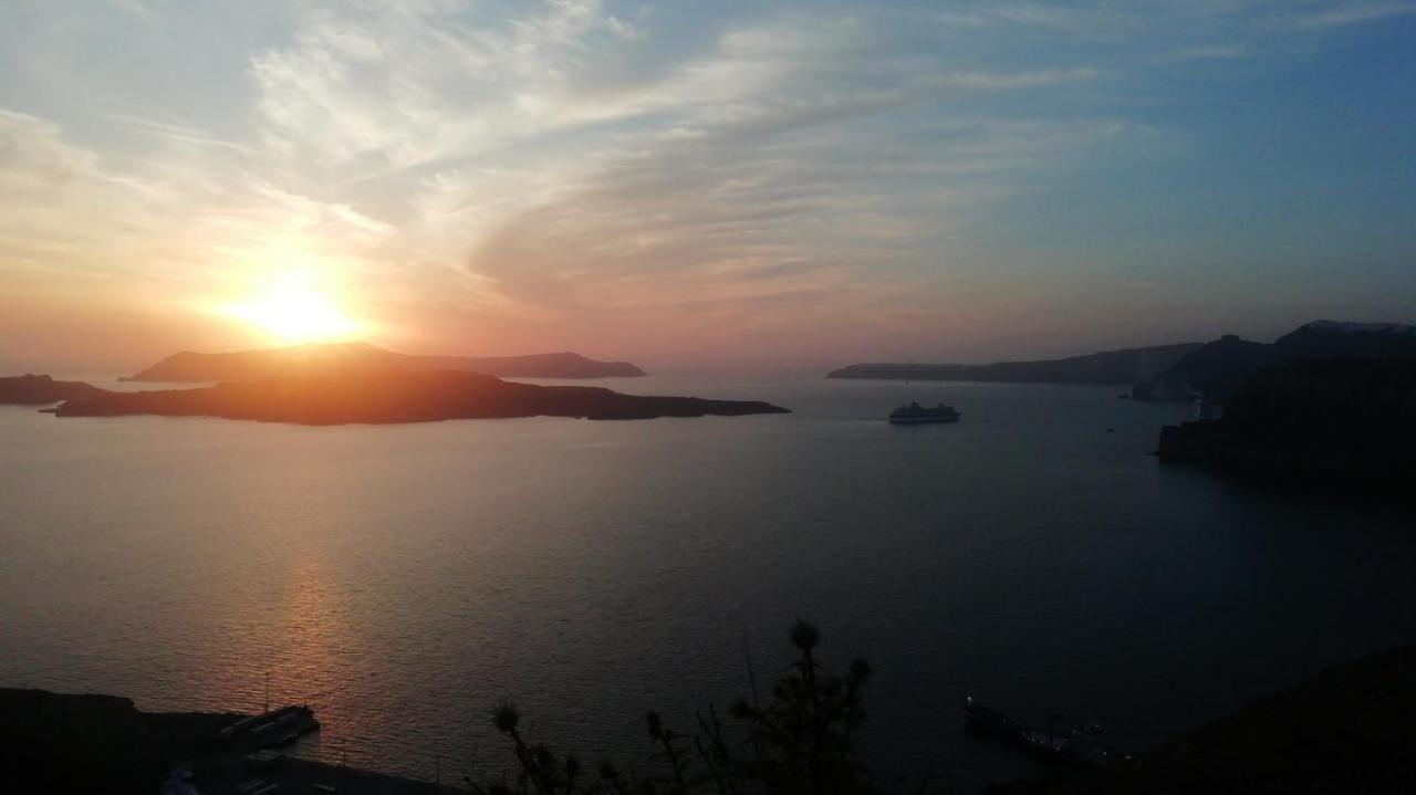 Poudras Amazing View Caldera Villa Ormos Athinios Eksteriør billede